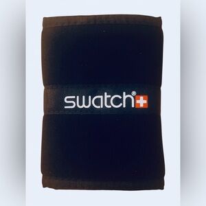 Vintage Swatch wallet with chain 90's Style! New old stock BLACK